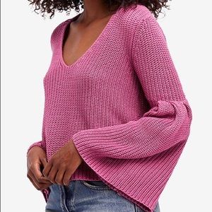 Free People Damsel Bell Sleeve Sweater- Size S